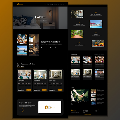 Hotelku | UI Web Design ui