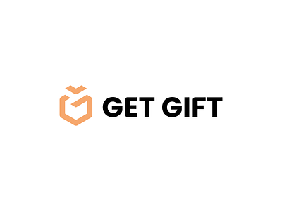 GET GIFT box branding gift line logo