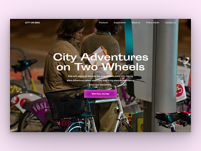 City on Bike branding design graphic design ui ux website