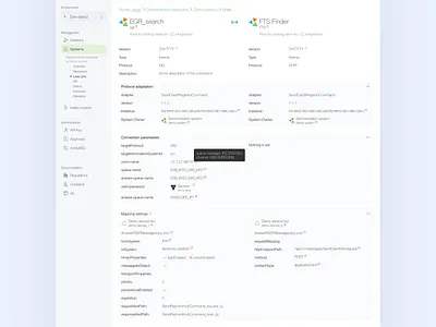 Paas Platform dashboard menu platform product ui ux widget