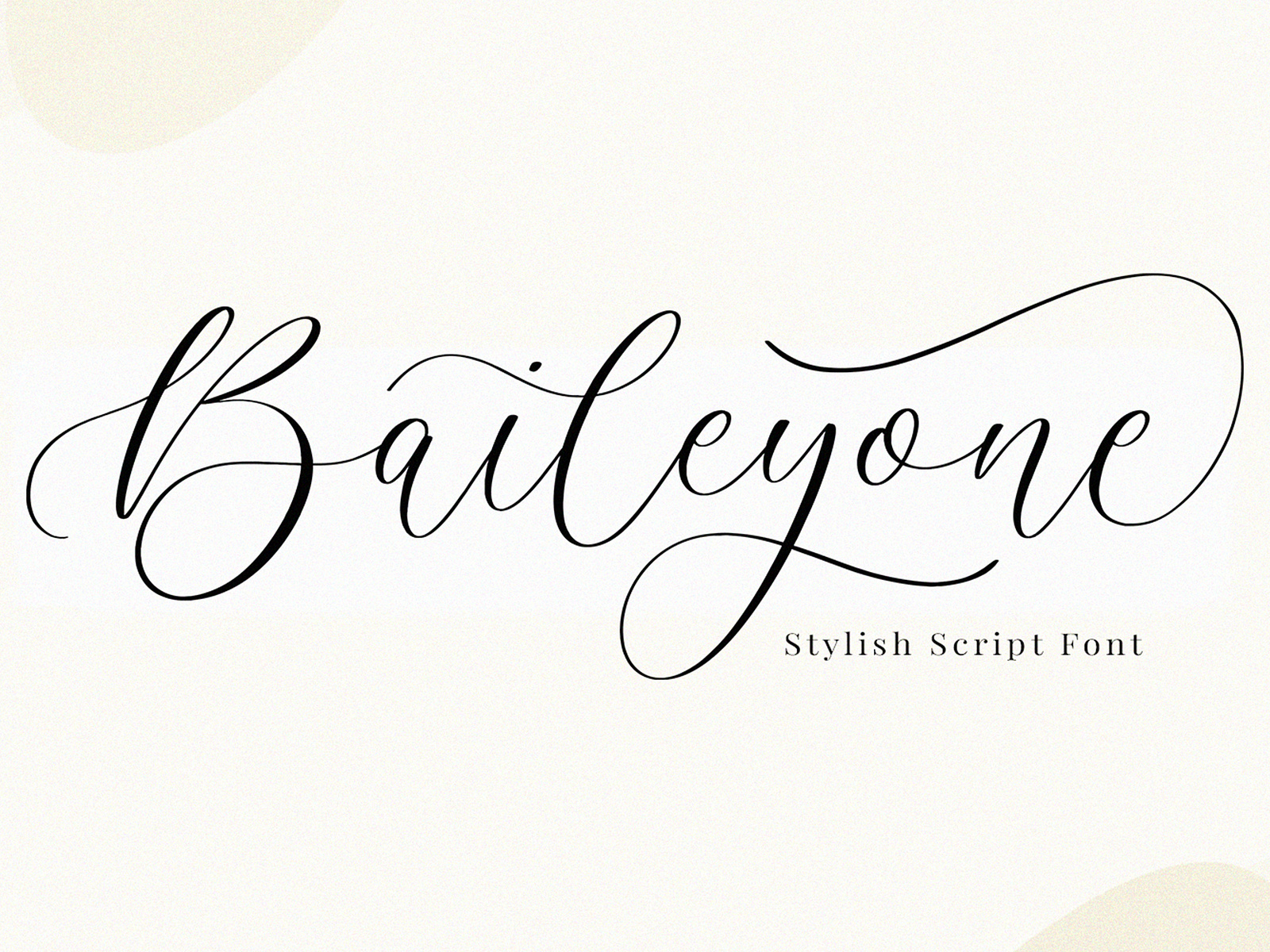 Baileyone - Stylish Script Font by Timur Type on Dribbble