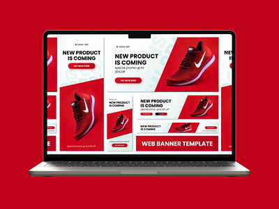 Running Shoes Web Banner Ads ads app banner shopify shopify banner ui web web ads web banner website