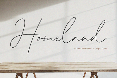 Homeland - Handwritten Script Font calligraphy design font fonts graphic design handwritten font lettering script script font wedding font