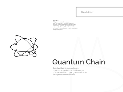Quantum Chain/ cryptocurrency brand design brand identity branding graphic design logo ui