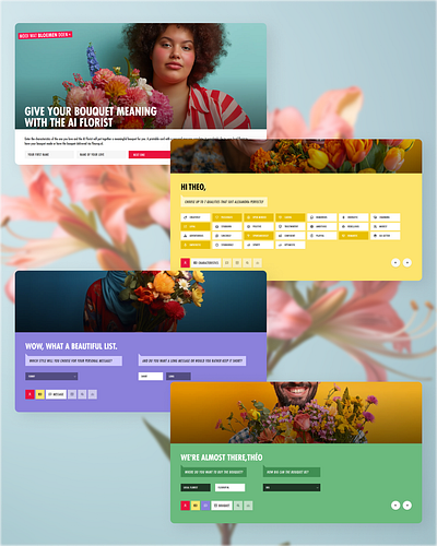 AI Florist - UI/UX design 3d animation branding graphic design logo motion graphics ui