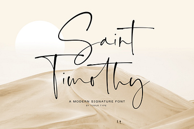 Saint Timothy - Modern Signature Font design font fonts graphic design handwritten font modern modern font script script font stylish font wedding font