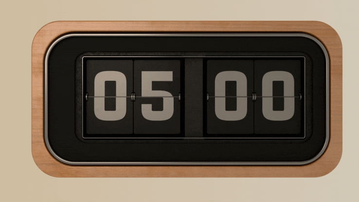 Countdown Clock 3d clock motion graphics