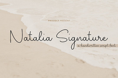 Natalia Signature - Handwritten Script Font business branding card design font fonts graphic design handwritten handwritten font script script font wedding font