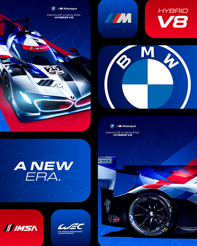 BMW M Motorsport Hypercar/GTP ad car cars design graphic design motorsport poster racing