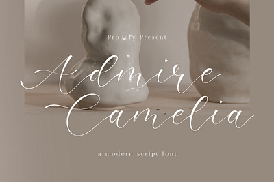 Admire Camelia - Modern Script Font alternate branding font fonts graphic design handwritten font modern modern font script script font stylish wedding font