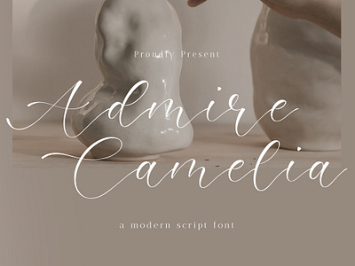 Admire Camelia - Modern Script Font alternate branding font fonts graphic design handwritten font modern modern font script script font stylish wedding font