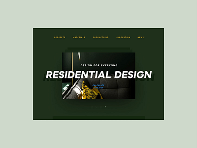 Interior Design Studio Concept animation graphic design interior mockup portfolio prototype ui ux webdesign