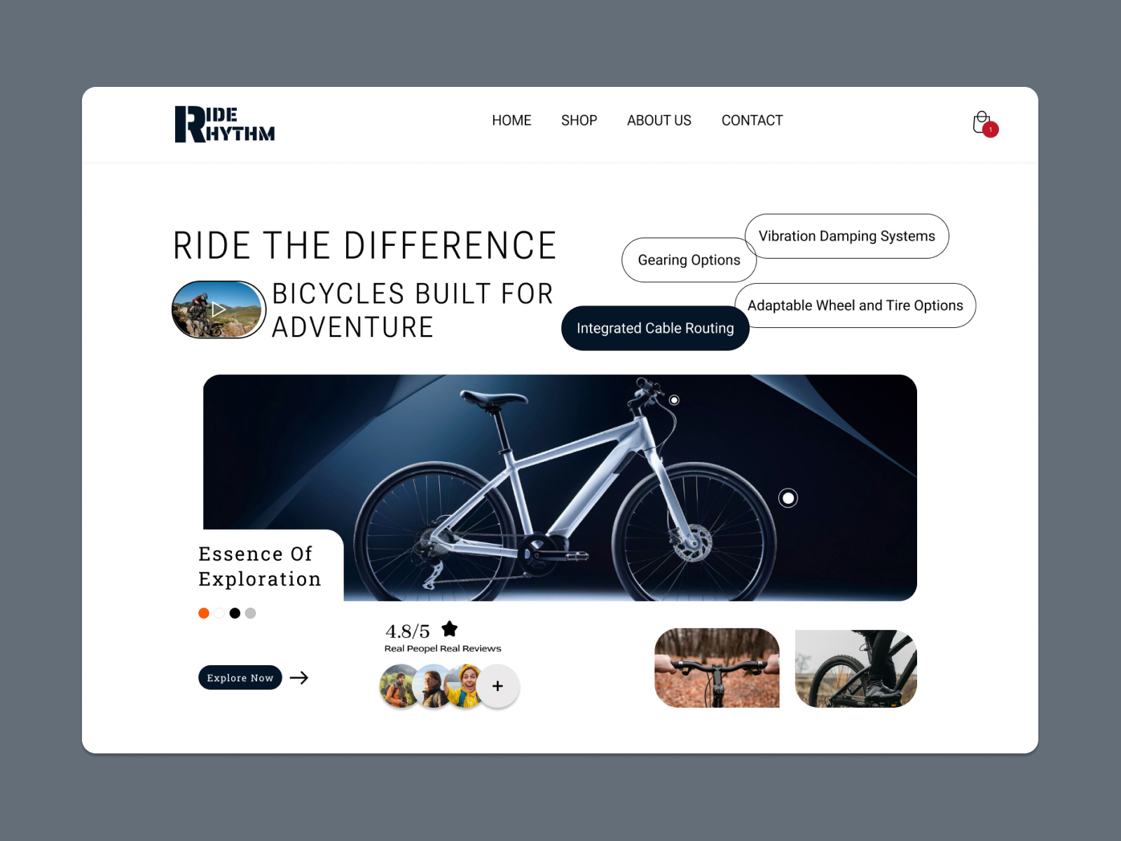 RideRhythm Bicycles by Hetal Makawana for Alian Software on Dribbble