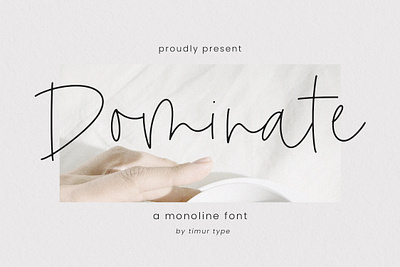 Dominate - Monoline Font branding font fonts graphic design handwritten font monoline monoline font monoline script script script font wedding font