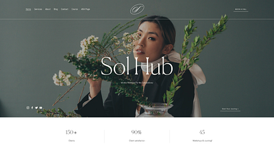 SolHub | Squarespace Template squarespace website web design website template