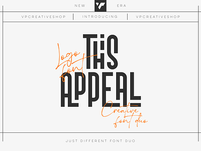 This Appeal - creative font duo | FREE branding casual discount display download font combo font duo free free font freebie logo font modern script