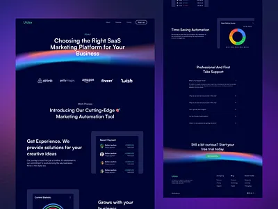 Uidex - SaaS Website Template (About Page) agency design graphic design marketing saas saas marketing ui ui kit ux web web kit webdesign website