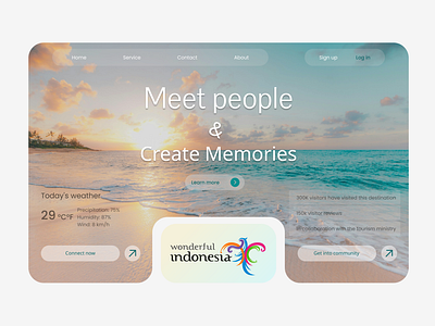 Tourism web design destination journey tourism travel travelling ui ui ux visitor web website