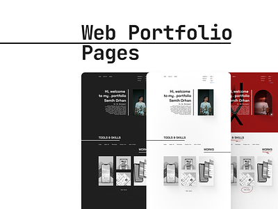 Web Porfolio Site (Uı Ux) branding portfolio portfolio web portolio web design ui ux uıux webdesign
