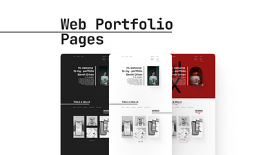 Web Porfolio Site (Uı Ux) branding portfolio portfolio web portolio web design ui ux uıux webdesign