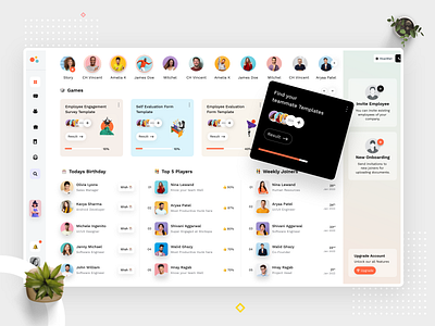 Internal Company Saas Platform admin panel company dashboard employee dashboard employee onboarding emplyeetool manage team saas team ui website