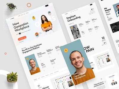 The All in One Employee Engagement Platform dashboard design employee engagement home page landin page landing landing page login page plans and pricing page saas saas website ui ui designer mumbai website website design