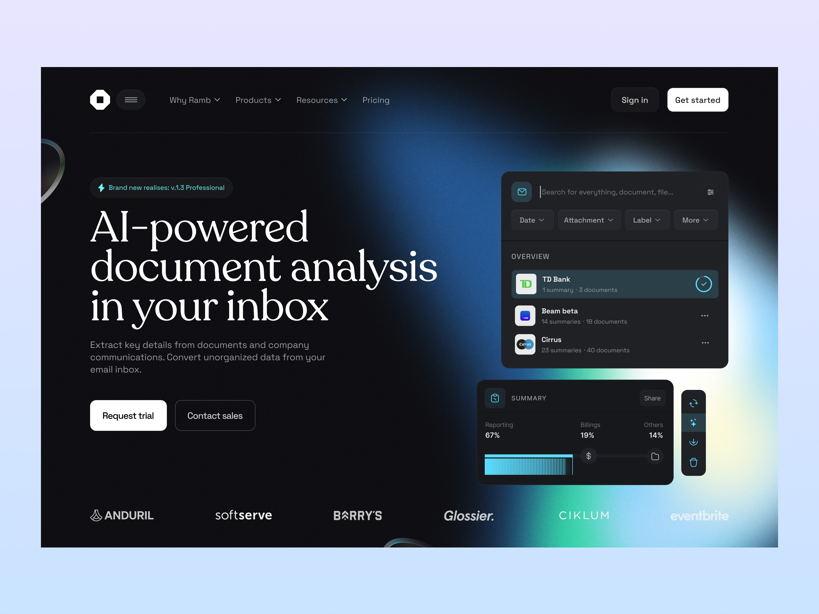 Example of Saa S Landing Page Design