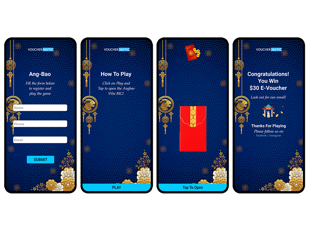 AngBao angbao branding business promotion cny customer retention digital voucher envelop opening game eveocher gamification gift reward management loyalty program user engagement voucher vouchermatic