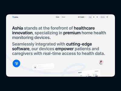 About Ashia. about page animation clean design desktop health illustration light light design page scroll significa ui ux web web design web page website