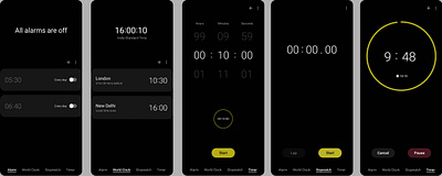 TIMER CLOCK UI APP 100days ofui dailyui day013 day13 ui uiux