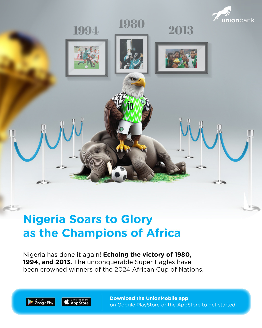 AFCON Nigeria art direction branding design graphic design logo manipulation photoshop typography