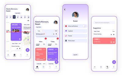 Matters - a calendar app app calendar event graphic design illustration ios minimal planner reminders ui ux