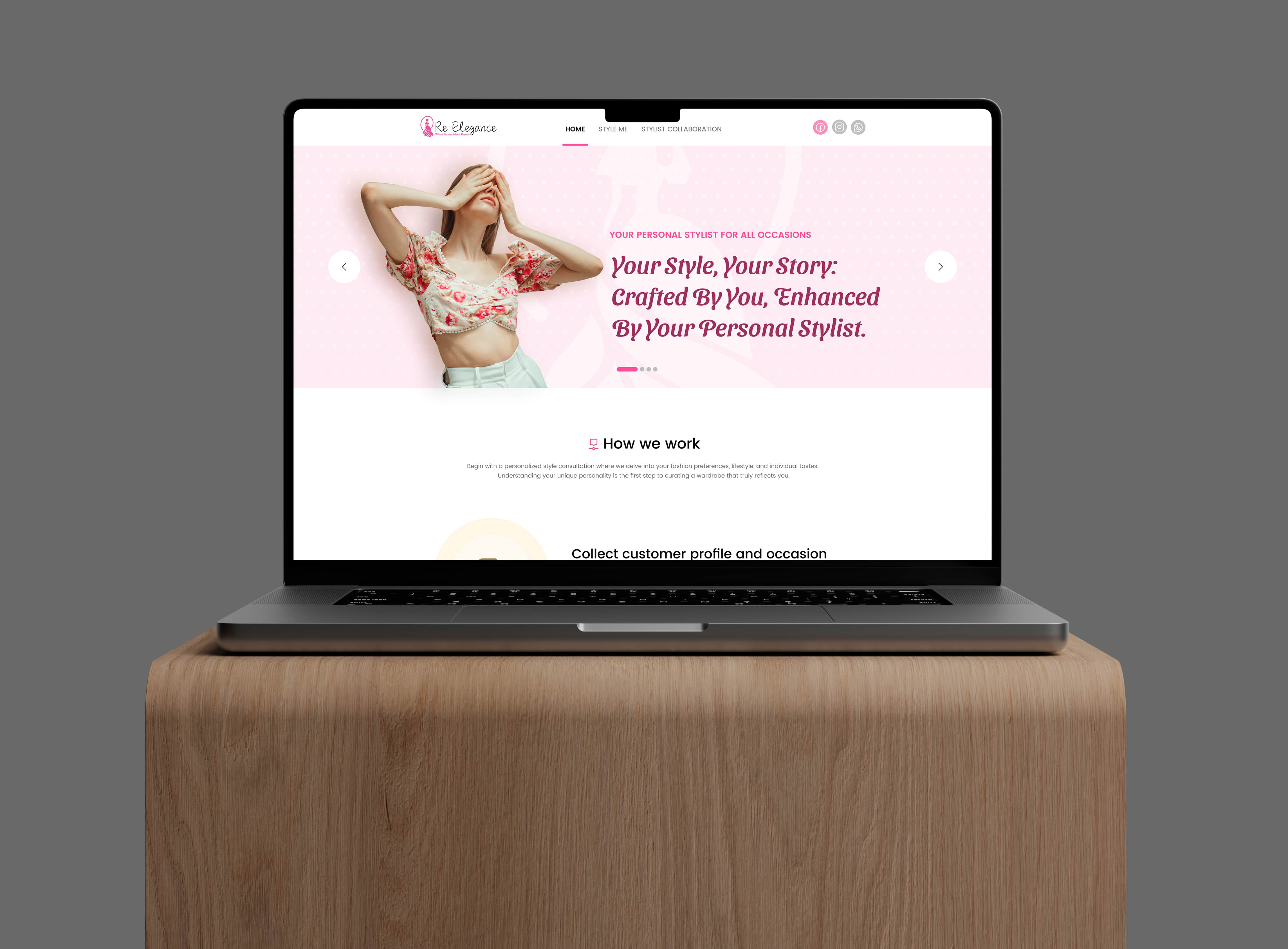 Personalized style consultations: Website and Branding branding design fashion fashion website figma figma website graphics design homepage landing page logo minimal mobile ui uiux ux web webdesign website website design website designer