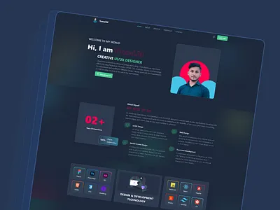 Portfolio UI Design design figma graphic design landing page logo portfolio portfolio ui ui ux