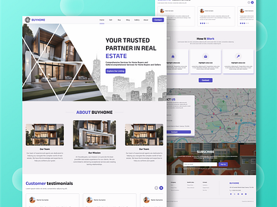 Buy Home agency website design figma figma design homepage homepage design landing page landing page design listing website prototyping realestate realestate agency website realestate website responsive design ui uiux design ux website design