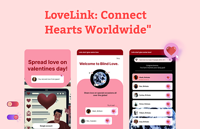 LoveLink graphic design ui