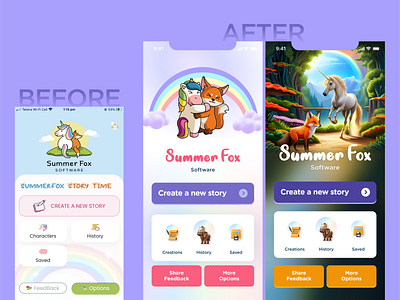 Summer Fox 3d app designer branding design dribbble flat design fox graphic design illustration minimal design mobile app motion graphics stylize studio ui uiux