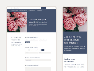 Autre Rive Website Design app bereavement compassionate design funerals graphic design peaceful tributes ui