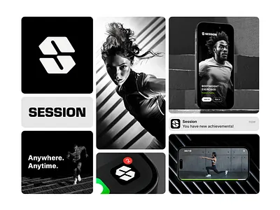 Session Brand Identity Bento (Reupload) app icon app logo bento branding bento logo brand design brand identity branding exercise app logo fitness app logo icon logo logo presentation mobile ui movement logo s lettermark s mark s monogram tech logo ui workout app logo