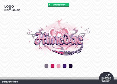 Logo For VTuber Himedae cute logo logo logo vtuber vtuber