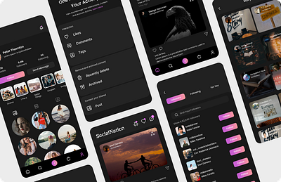 Profile Social media Apps branding design emperorbrains figma figmadesign homepagedesign illustration logodesign mobileapp motiongraphics ui uidesign uidesigner uitrends uiux uiuxdesign ux uxdesign webpage website