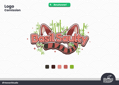 Logo For VTuber Basil Saulty cute logo logo vtuber streamer vtuber