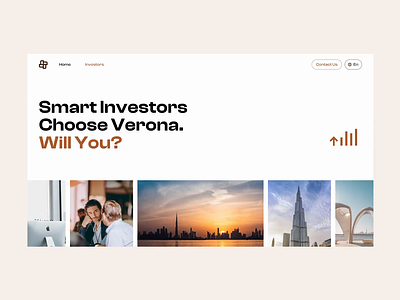 Verona Investor's Page 2d animation animation investment investor page motiongraphics simple design smooth animation ui animation ui design uiux web design web page website