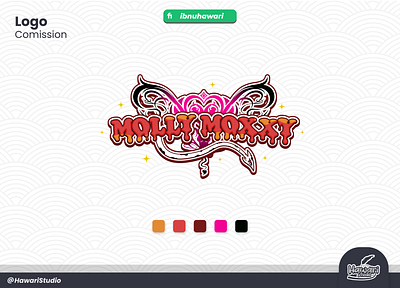 Logo For Vtuber Molly Moxxy cuter logo logo vtuber streamer vtuber