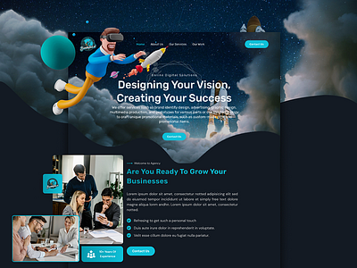 Marketing website UI UX Design