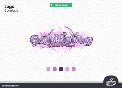 Logo For Vtuber Gemini Harmony cute logo logo vtuber streamer vtuber