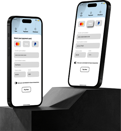 Credit Card Checkout UI design. credit card checkout figma ui design