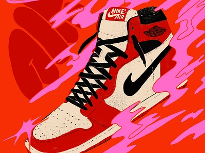 Air Jordan One adidas air jordan illustration jordans lettering nike nike air nike shoes shoes sneaker