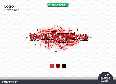 Logo For VTuber Remu Tenumbrae cute logo logo vtuber streamer vtuber