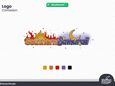 Logo For Vtuber Southern Samurai logo streamer logo vtuber stramer vtuber